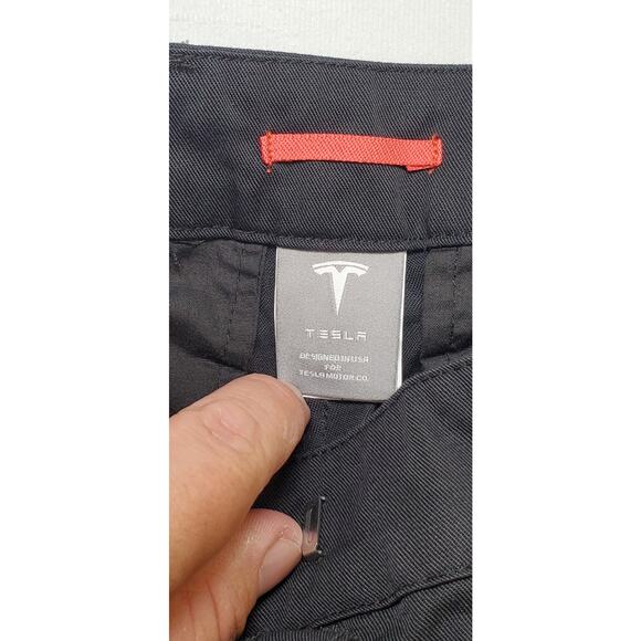 Tesla Chino Pants Womens Size 8x30 Long Black Staff Work Uniform Ca12 - Picture 5 of 8